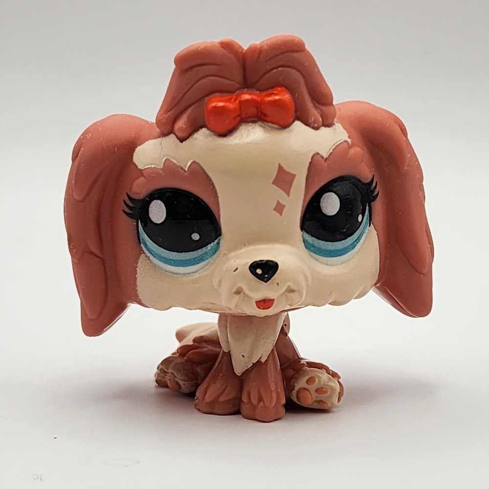Littlest Pet Shop 2009 Generation 7 Brown Lhasa Apso Dog Mini Figure #38 [Loose]